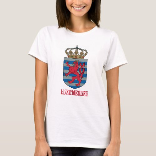 LUXEMBOURG _ MAPLOGOFLAGCOLORSCREST T_Shirt