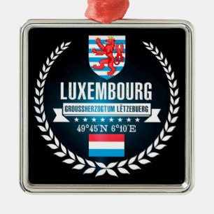 Luxembourg Metal Ornament