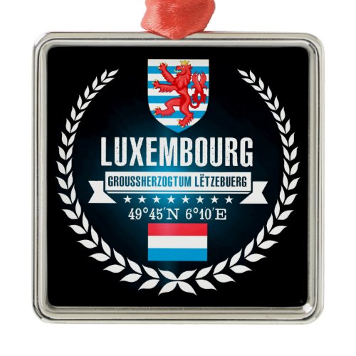 Luxembourg Metal Ornament