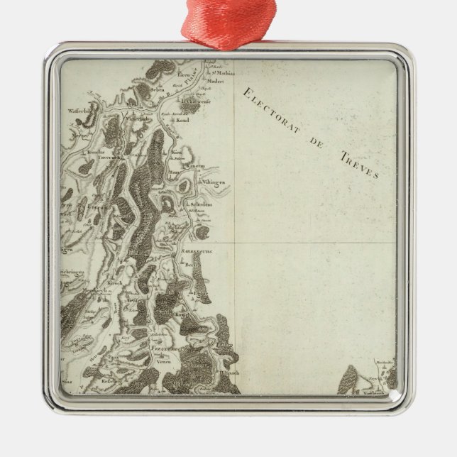 Luxembourg Metal Ornament (Front)