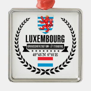 Luxembourg Metal Ornament