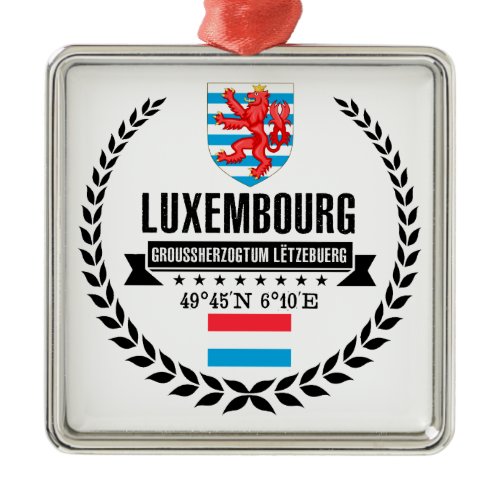 Luxembourg Metal Ornament