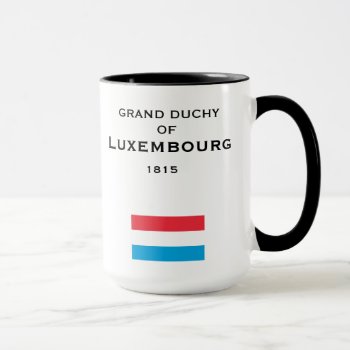 Luxembourg Mug by Azorean at Zazzle