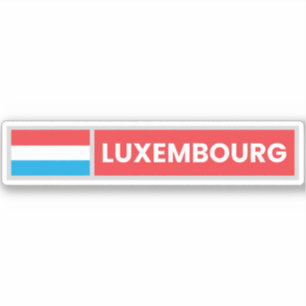 Luxembourg National Flag Sticker