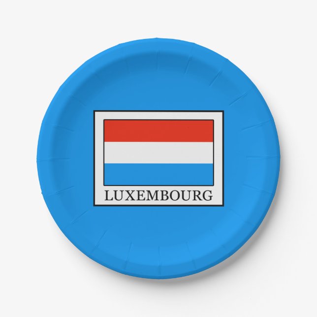 Luxembourg Paper Plates (Front)