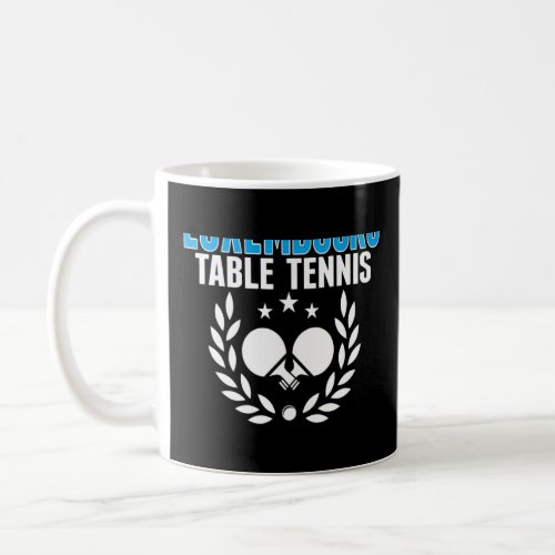 Luxembourg Ping Pong   Luxembourgish Table Tennis  Coffee Mug