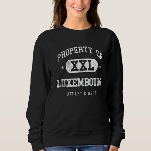 Luxembourg Property Xxl Sport College Athletic Fun Sweatshirt