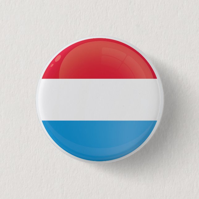Luxembourg  Round Icon Flag  Button (Front)