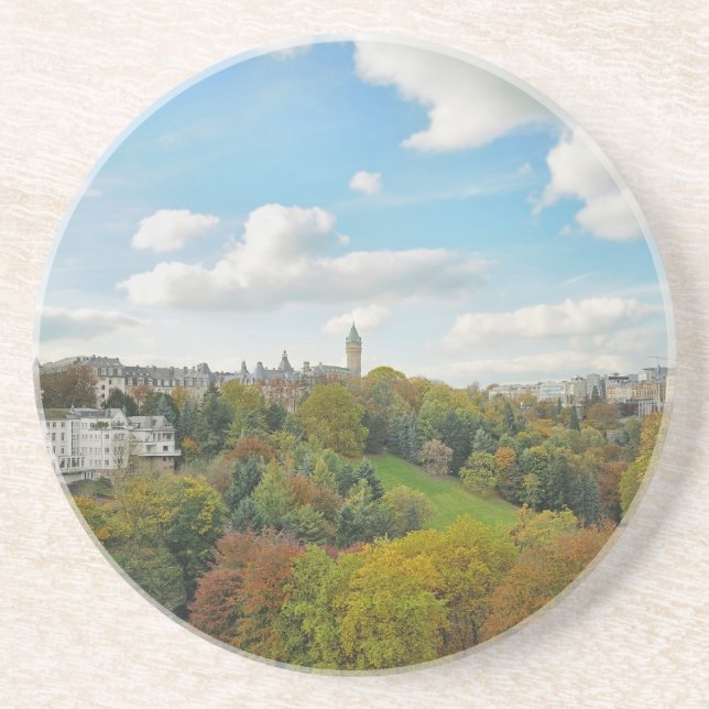 luxembourg sandstone coaster (Front)