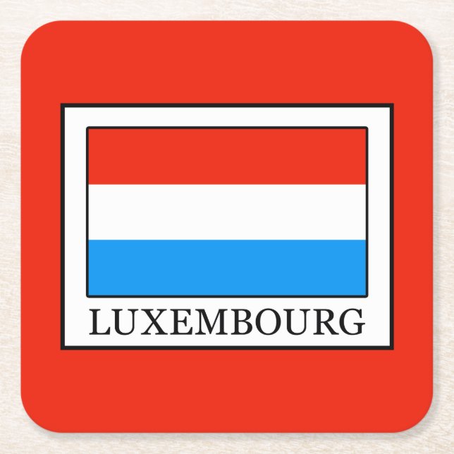 Luxembourg Square Paper Coaster (Front)