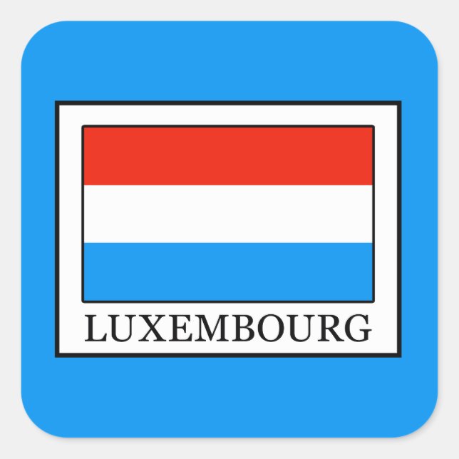 Luxembourg Square Sticker (Front)