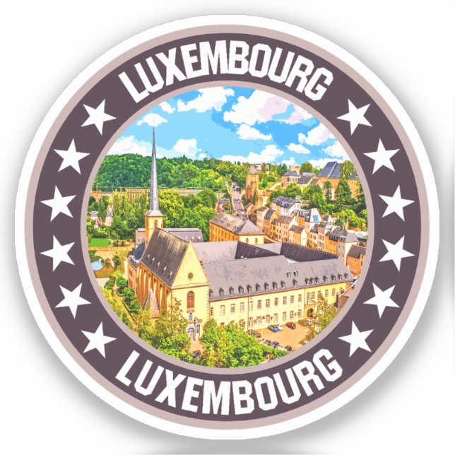 Luxembourg                                         sticker (Front)