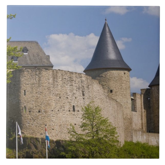 Luxembourg, Sure River Valley. Bourscheid, Ceramic Tile (Front)