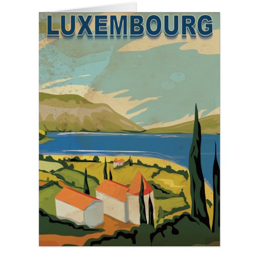 Luxembourg Vintage Travel Poster (Front)