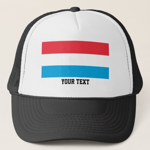 Luxembourger flag trucker hat
