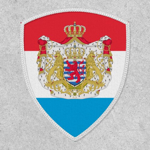 Luxembourgish Flag  Coat of Arms Luxembourg Patch