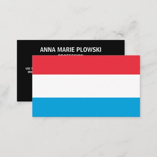 Luxembourgish Flag Flag of Luxembourg Business Card