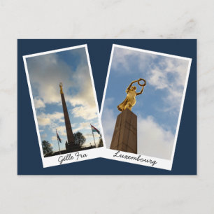 Luxembourg's Golden Lady Postcard
