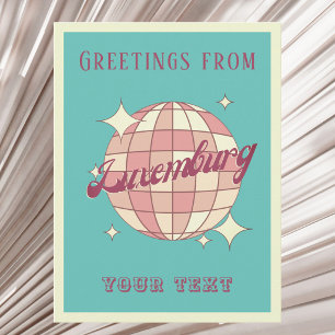 Luxemburg Luxembourg Retro Vintage Postcard