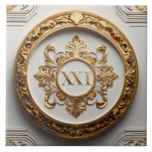 Luxery Baroque Ceramic Tile (Front)