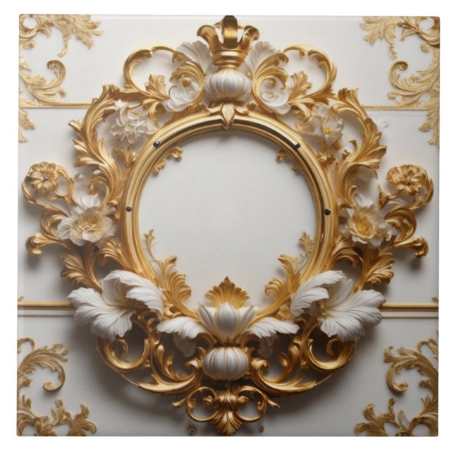 Luxery Baroque Ceramic Tile (Front)