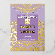 LuxGlitter Lavender Gold Ganesha Hindu Wedding