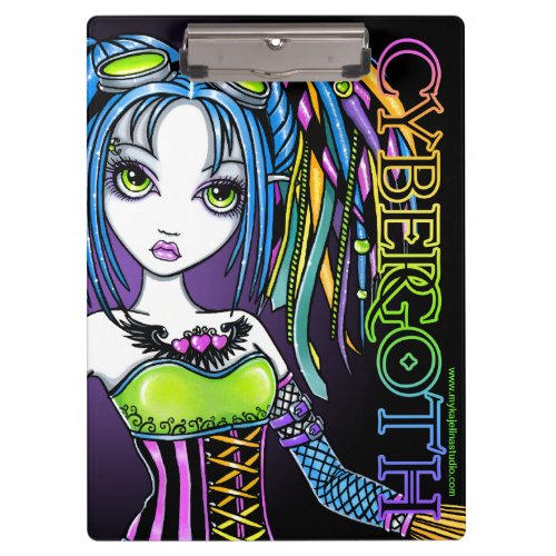 Luxie Cybergoth Rainbow Fairy Clipboard