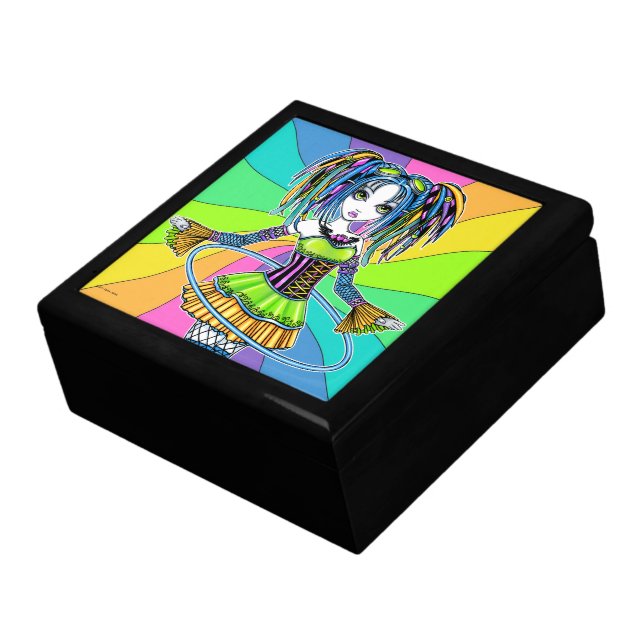 "Luxie" Rainbow CyberGoth Hula Hoop Fairy Gift Box (Side)