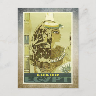 Luxor Egypt    Vintage travel Postcard
