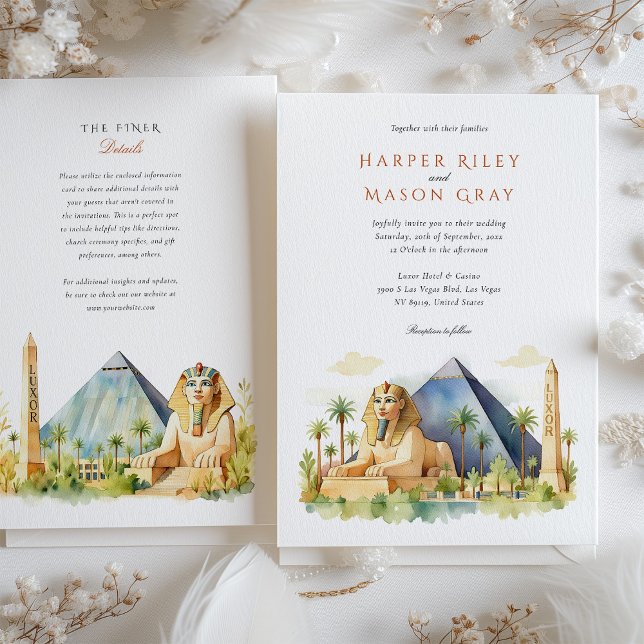 Luxor Las Vegas Wedding Invitation (Creator Uploaded)