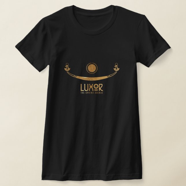 Luxor Sphinx Avenue Golden Khufus ship T-Shirt (Laydown)