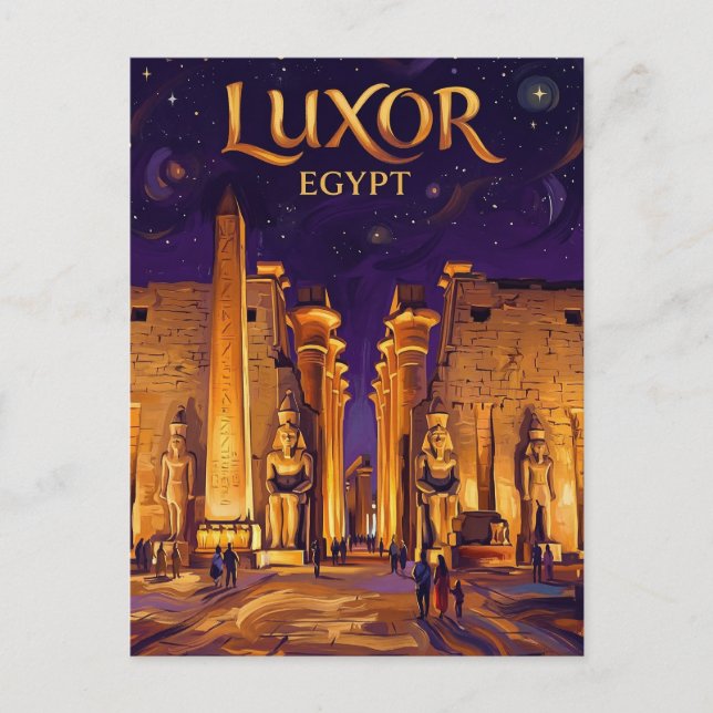 Luxor Temple Egypt Postcard (Front)