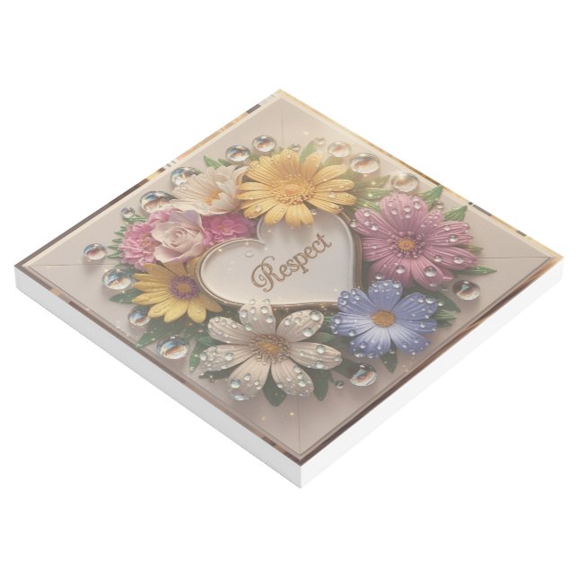 Luxurious 3D Greeting Card with Floral Design  Gallery Wrap (3/4)