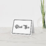 [ Thumbnail: Luxurious and Opulent "Thank You" Greeting Card ]