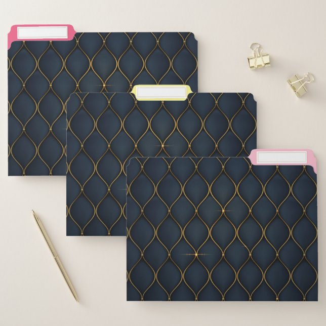luxurious background -golden shapes file folder (Set)