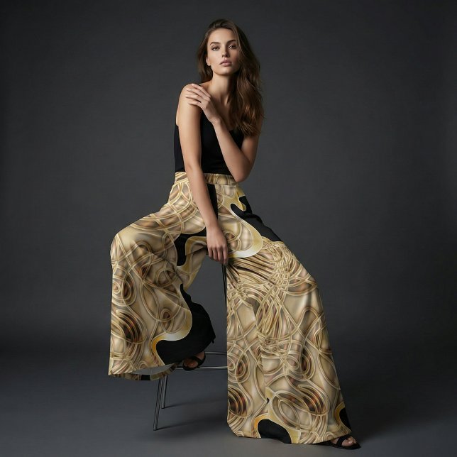 Luxurious Black Gold Metallic 3D Liquid Mesh Glam Fabric (Creator Uploaded)