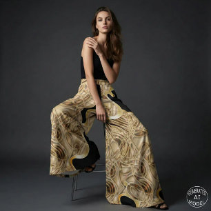 Luxurious Black Gold Metallic 3D Liquid Mesh Glam Fabric