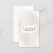 Luxurious Brushed White marble Silver Stripe Business Card (Front/Back)
