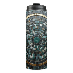 Luxurious Circular Mosaic Wall Macro Thermal Tumbler