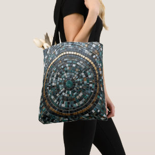 Luxurious Circular Mosaic Wall Macro Tote Bag