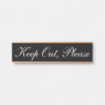 [ Thumbnail: Luxurious & Classy "Keep Out, Please" Sign ]