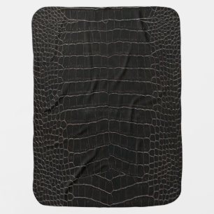Luxurious crocodile leather: textile texture. baby blanket