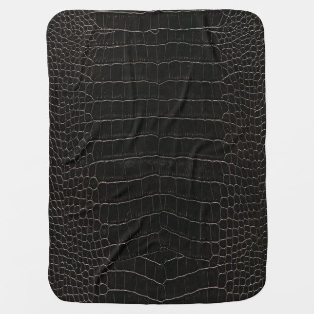 Luxurious crocodile leather: textile texture. baby blanket (Front)
