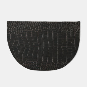 Luxurious crocodile leather: textile texture. doormat