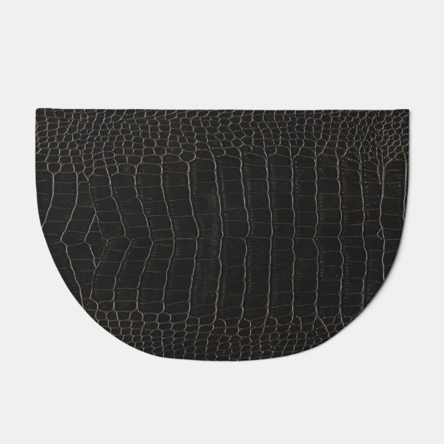 Luxurious crocodile leather: textile texture. doormat (Front)