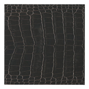 Luxurious crocodile leather: textile texture. faux canvas print