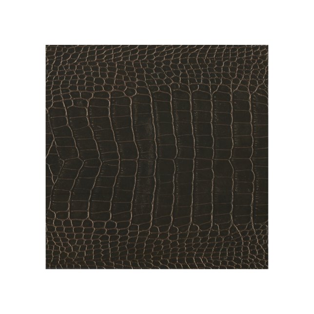 Luxurious crocodile leather: textile texture. wood wall art (Front)