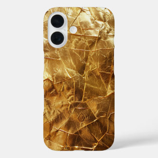 Luxurious Crumpled Gold Foil iPhone Case