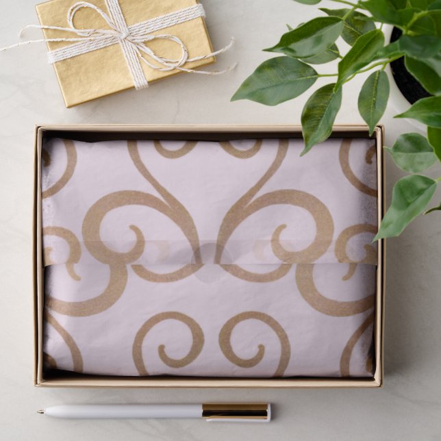 Luxurious Damask Pattern Tissue Paper (Gift)