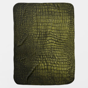 Luxurious dark crocodile skin texture. baby blanket